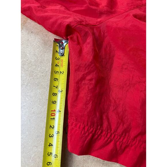 Vintage Nike Size Large Red 100% Nylon 18" Running Shorts - Picture 7 of 8